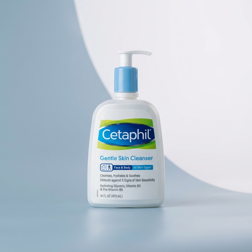 Cetaphil Gentle Face Wash — Best Hydrating Cleanser for Dry & Sensitive Skin